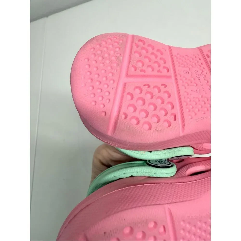 Joybees Clogs Girls Sz 6/7 Pink Dylan Slip On Rubber Lightweight Water Shoes